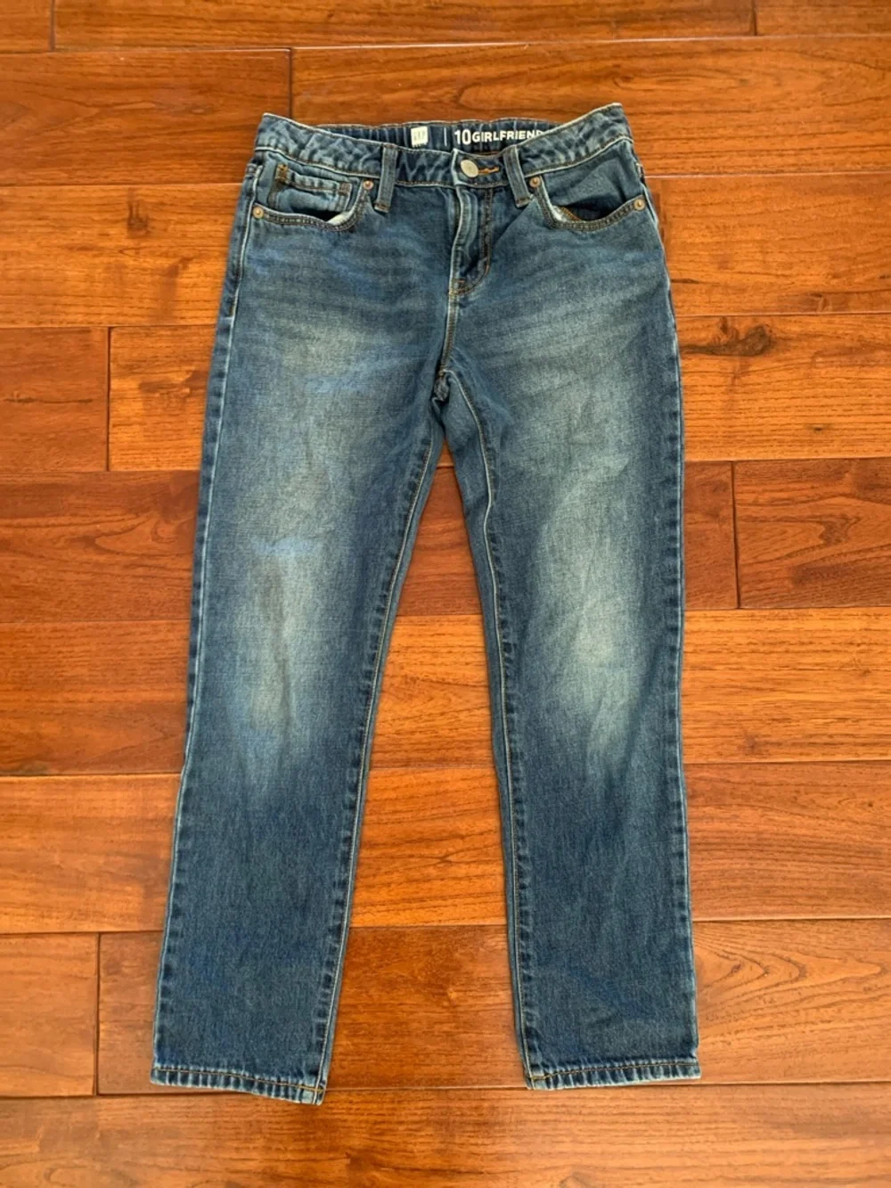 GAP Old Navy Jeans Lot Girls Size 10 Boyfriend Girlfriend Distressed 5 pocket
